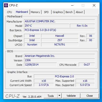 ASUS Z97-C+ i7-4790 + 8GB DDR3