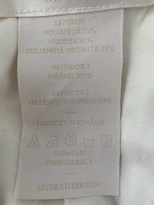 Rochie mireasa din mătase Divine Atelier