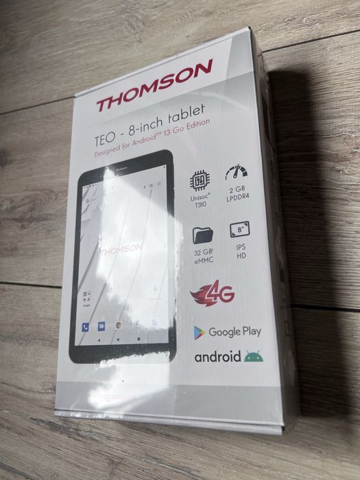 Tabletă Thomson TEO 8” 4G – Android 13 Go, 2GB RAM, 32GB, IPS HD, Nouă