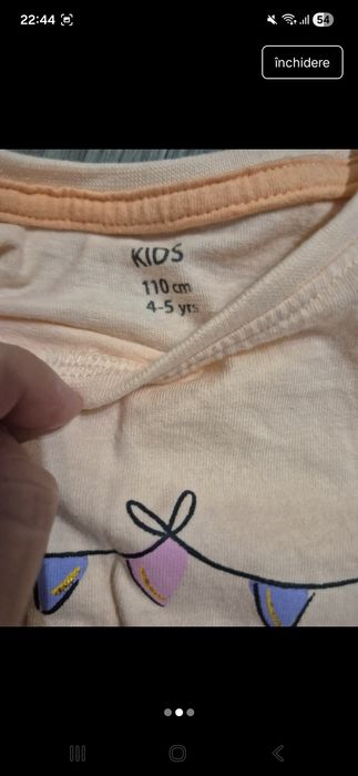 Set pentru fetite cu dovlecei marimea 110(4-5 )ani