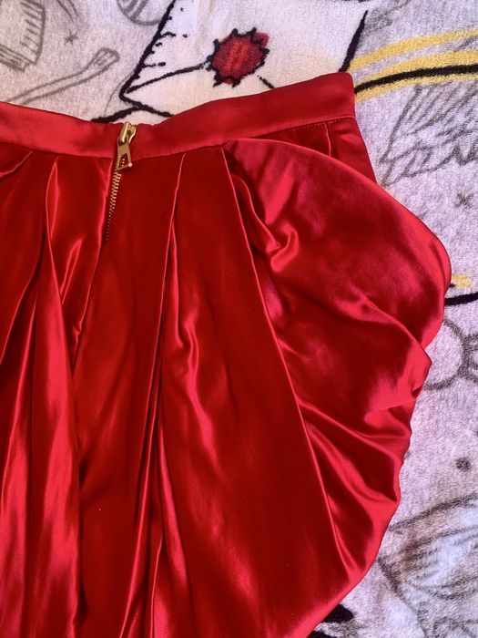 BALMAIN x H&M XS размер мини червена пола