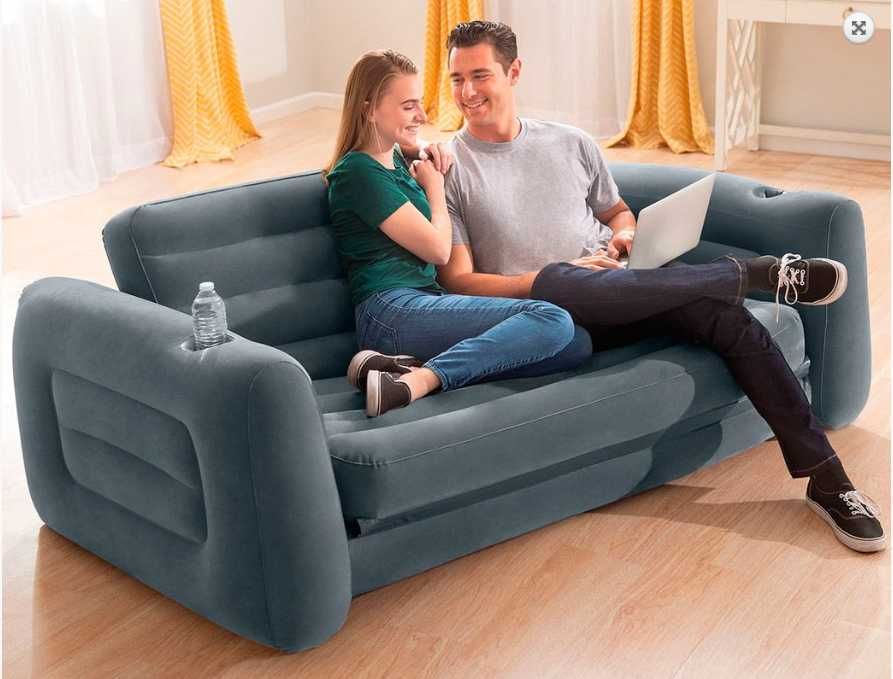 Надувной диван. Трансформер. Intex-203х224х66 см. Доставка бесплатно