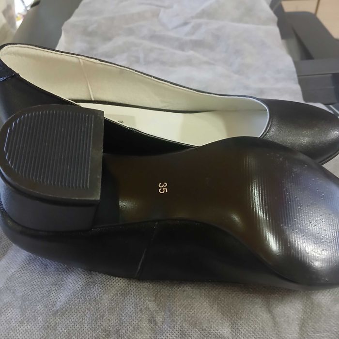 Bellano Pantofi Cu Toc Piele Naturala Puerta Black