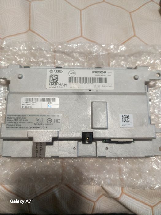 Display Audi MMI 3G 7 inci Audi A4 A5 A6 2011-2015