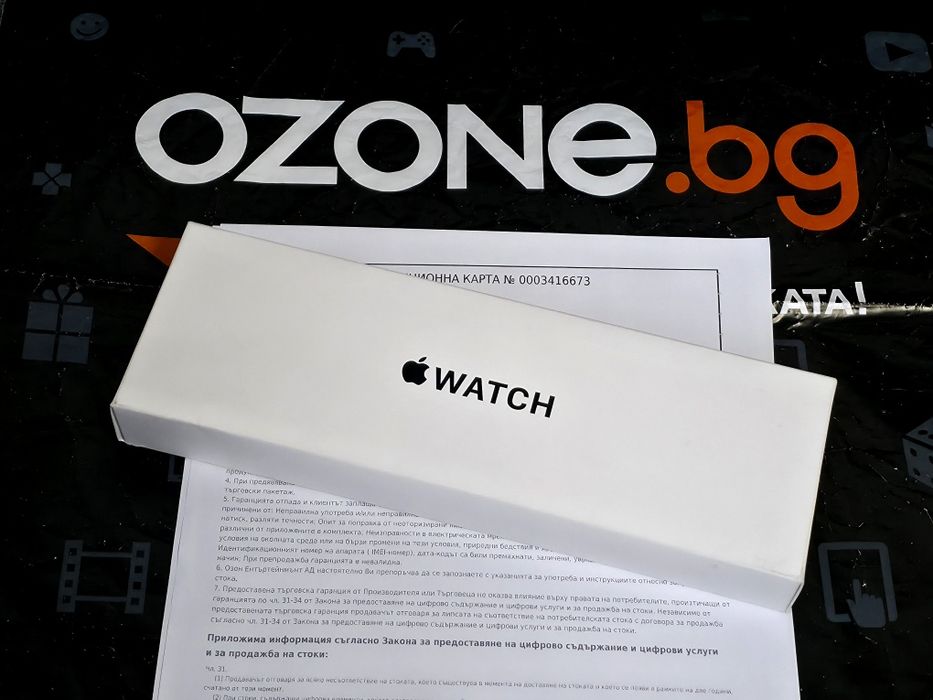 КАТО НОВ 40mm Apple watch SE 2 v3 Гаранция 2 от Ozone до '27 Black