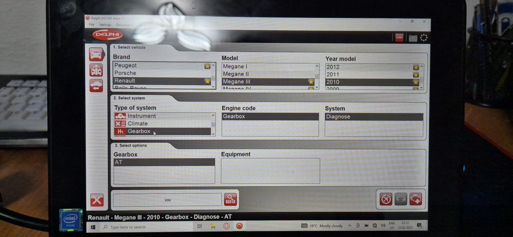Vand tester auto multimarca Delphi + laptop Acer 2 in 1 (touchscreen)