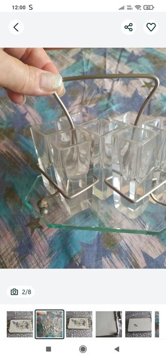 Vând seturi pentru băuturi spirtoase și tava