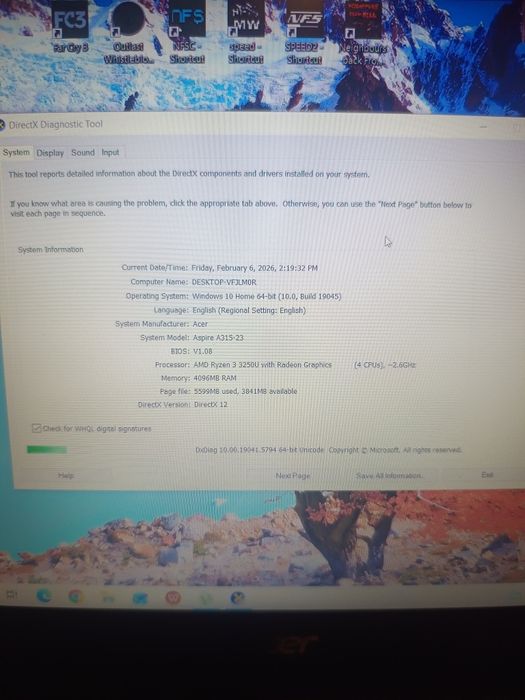 Laptop Acer Aspire 3