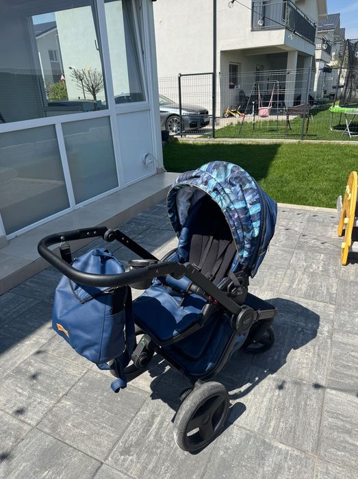 Krausman – Carucior 3 in 1 Topaz Lux Dark Blue LIMITED