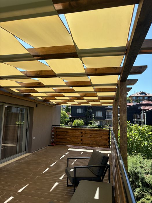 Дървени навеси, перголи, подиуми, огради, беседки, павилиони за бизнес