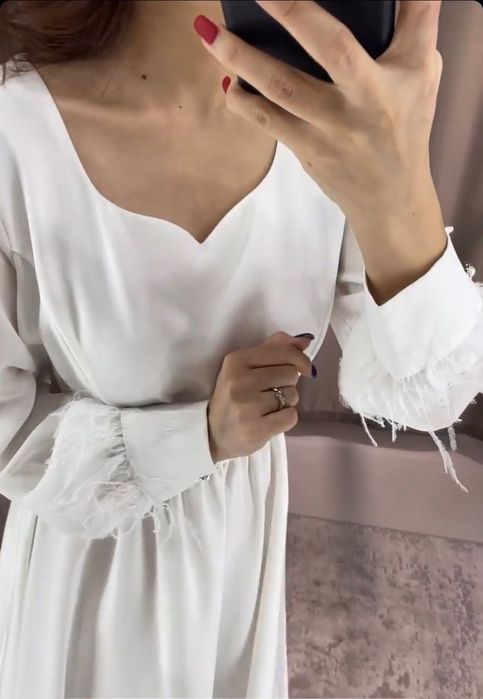 Платье белое 42 размер