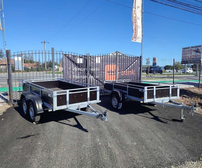 Remorca 750 Kg 2 Axe Dimensiune 240x125x39 Cm, CIV Gratuit