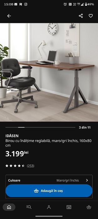 Birou ikea reglabil electric inaltime