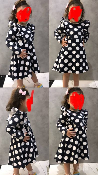 Теплое платье на 6-7 лет