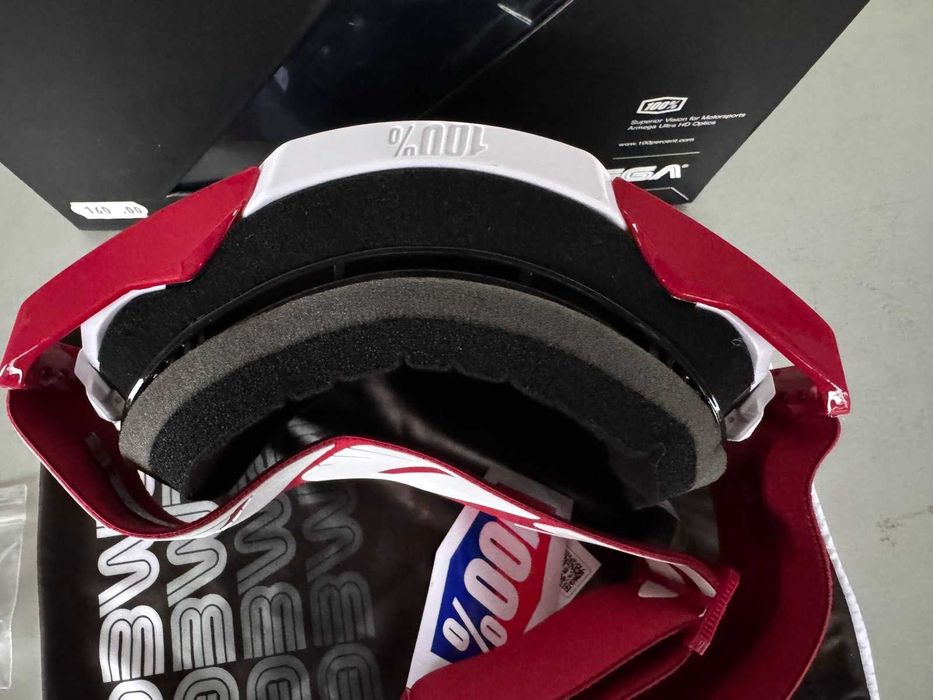 Нови Мотокрос Ендуро Очила 100% Armega  DEEP RED Червени Крос Мото