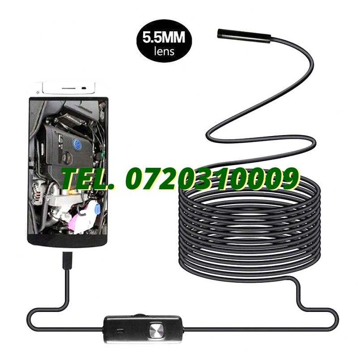 Modul Camera Endoscop Foto / Video Diametru 5.5Mm , Fir Adaptor De Semnal 2M , Waterproof Pentru Conectare Echipamente Compatibile Cod 362