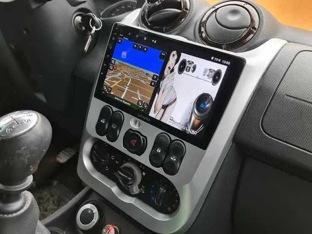 1-8GB Navigatie Android Dacia Logan Duster 9 inch - Carplay Wifi QLED