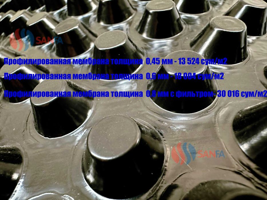 Мембрана дренажная профилированная