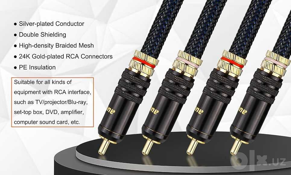 Профессиональный RCA аудиокабель Audiocrast