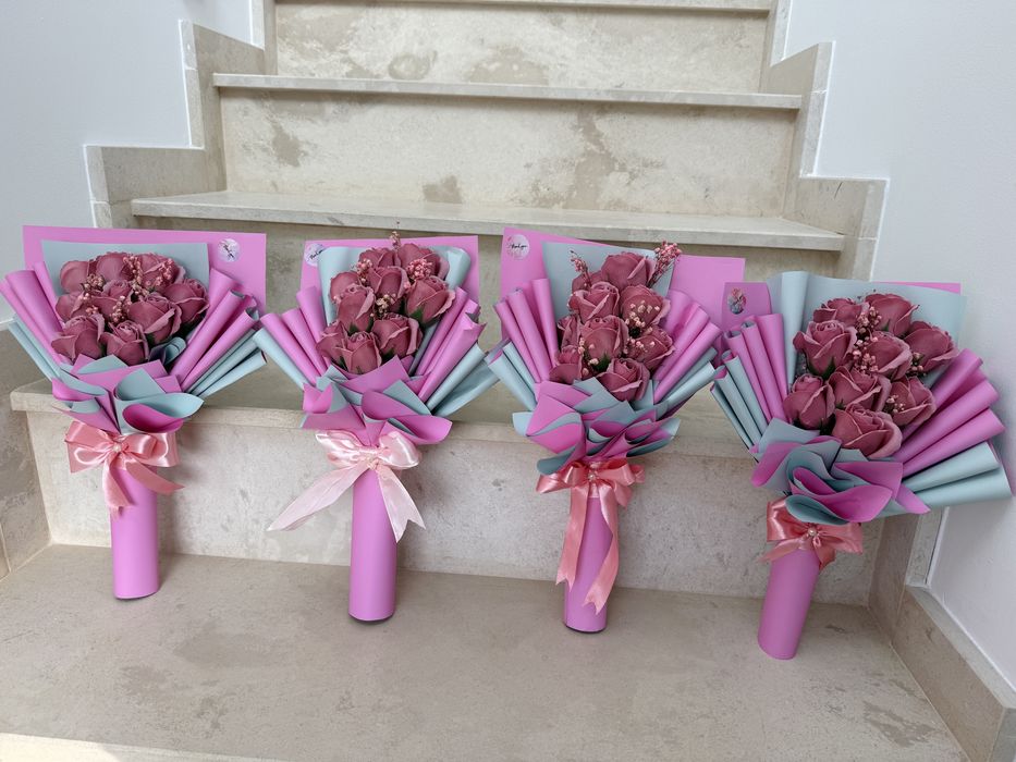 Buchet trandafiri sapun