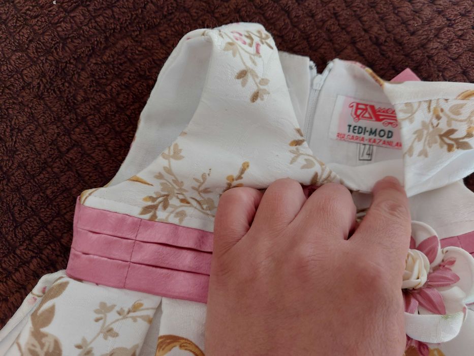 Бебешка рокличка с болеро р-р 74