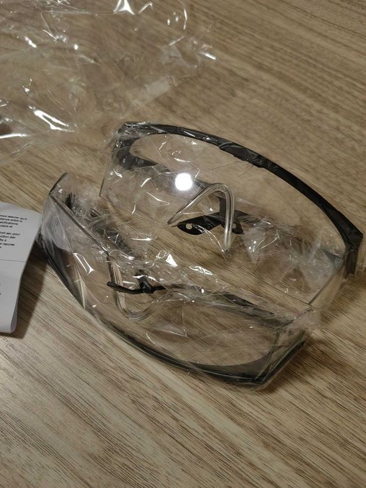 Set 2 perechi ochelari de protecție transparenți