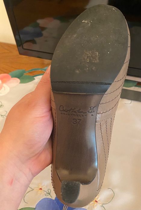 Pantofi toc piele naturală Musette