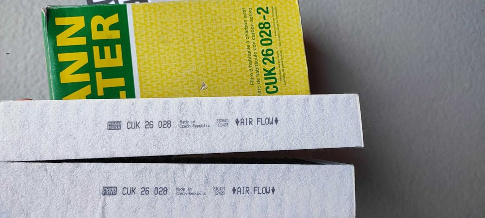 Филтър купе с активен въглен MANN-Mercedes W166,X166,X167- CUK26 028-2
