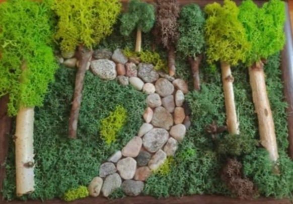 Картини от скандинавски мъх - природа във вашия дом