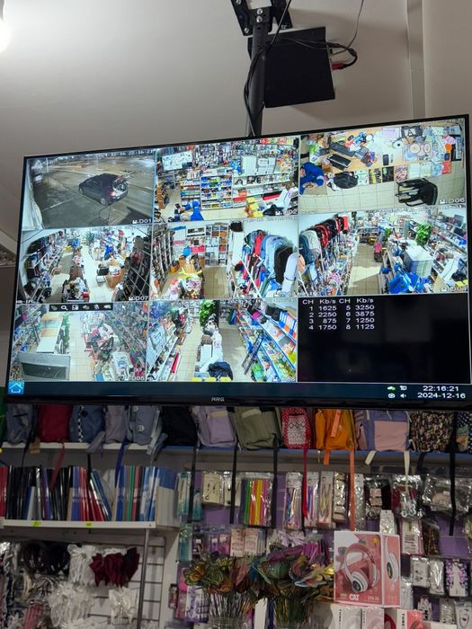 Установка видеонаблюдение