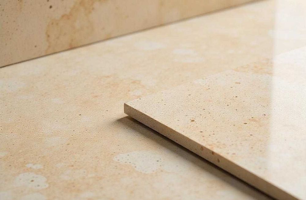 Лак-гидрофобизатор для травертина, придает блеск, устраняет деффекты.