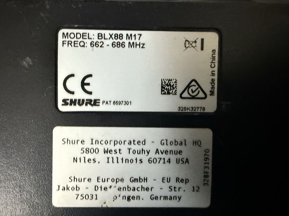 Радиомикрофон Shure BLX288 оригинал