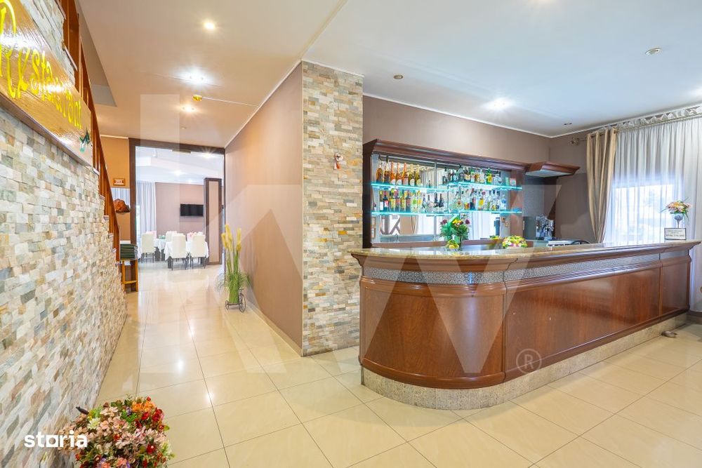 Afacere la cheie, pensiune-restaurant-terasa-14 unitati de cazare-Tran