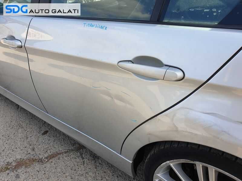 Usa Usi Portiera Portiere Stanga Spate Dezechipata cu DEFECT BMW Seria 3 E90 2004 - 2010 Culoare Titansilber Metallic 354/7