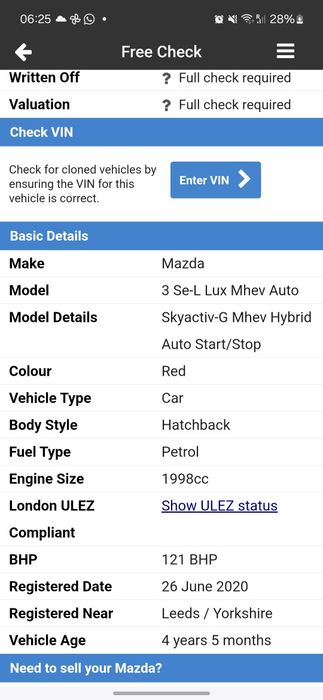 Mazda 3 an 2020 motor 2.0 benzina hybrid