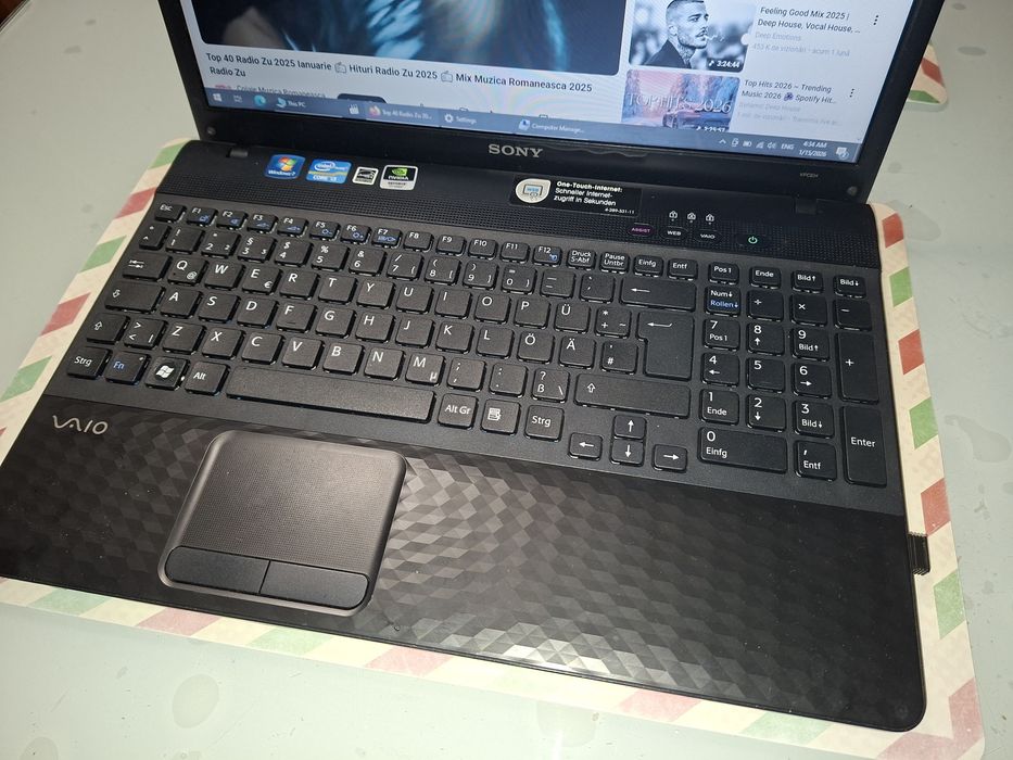 Sony Vaio, video dedicat, Intel i3, 500 gb, Bluetooth, Office