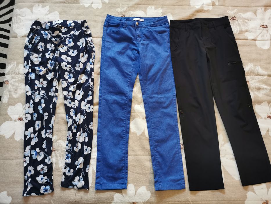 Lot pantaloni fetita 140(9 ani)