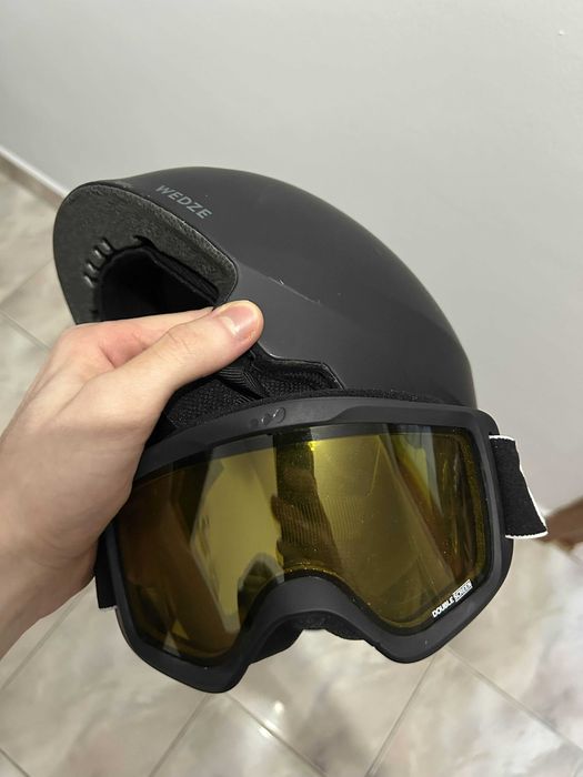 Cască schi Adulți Wedze+Ochelari