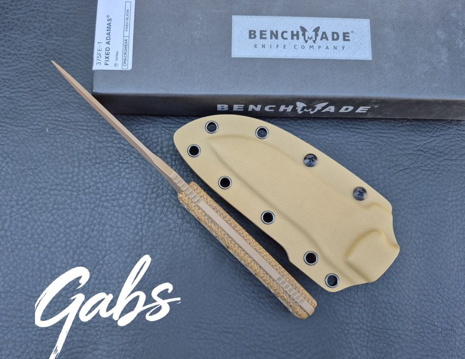 Нож Benchmade Fixed Adamas 375FE-1,Sibert  Design,CPM CruWear ,фултанг