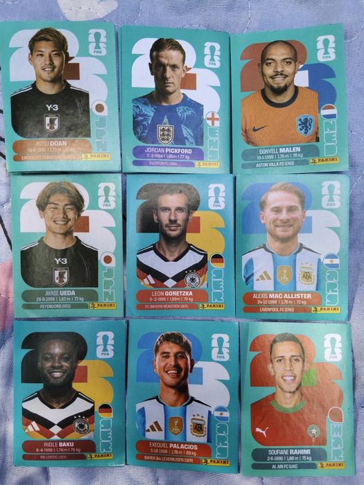 Наклейки Panini World cup 2026 обмен