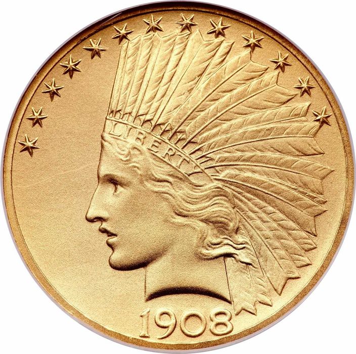 Златна монета 10 Американски долара Indian Head