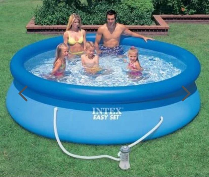 Надуваем басейн INTEX Easy Set, 305 х 76 см.