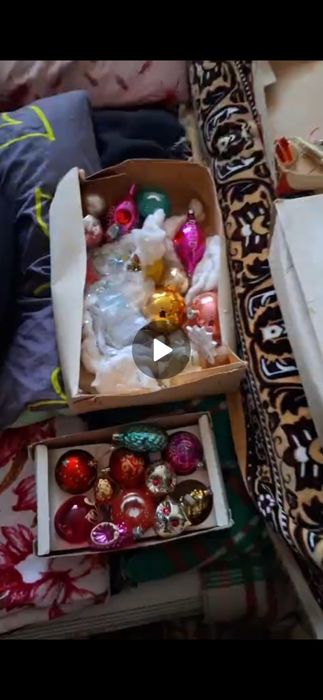 Игрушки стекло СССР