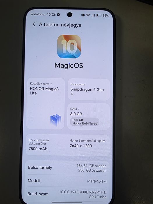 Honor MAGIC 8 Lite