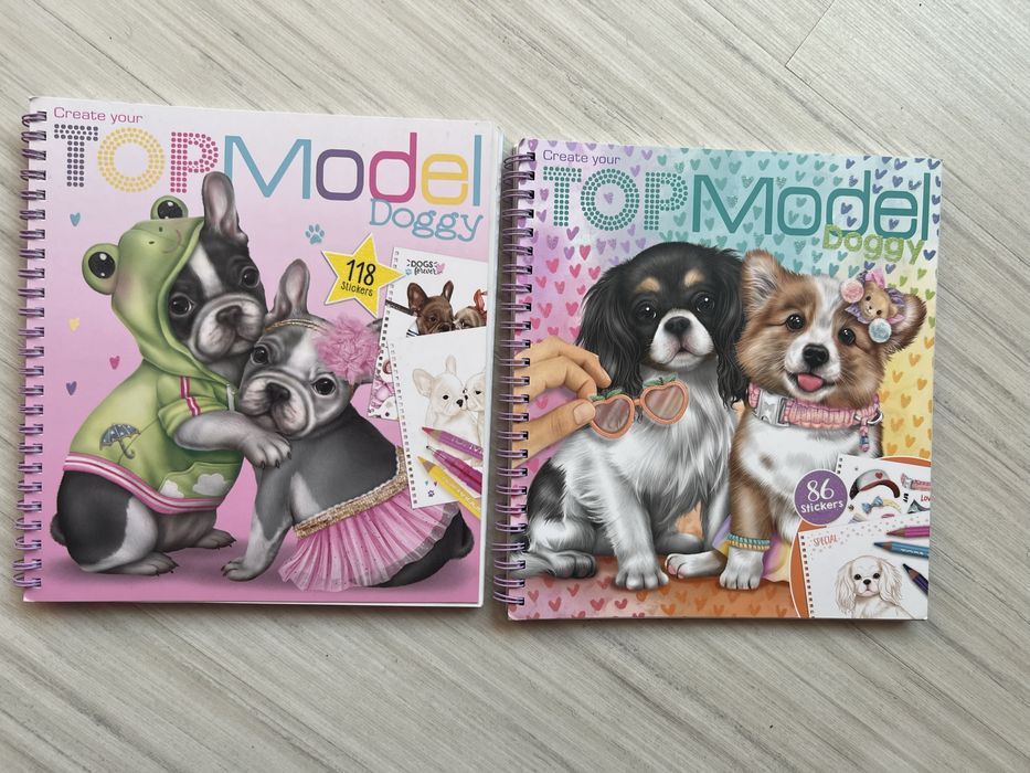 2 бр нови книжки за оцветяване Top model