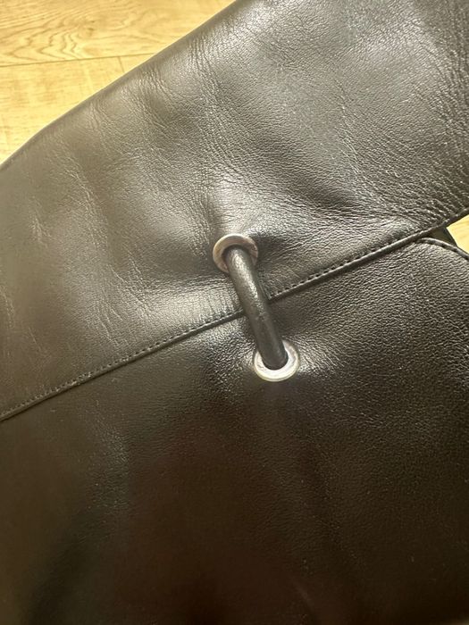 Кожаные зимние сапоги