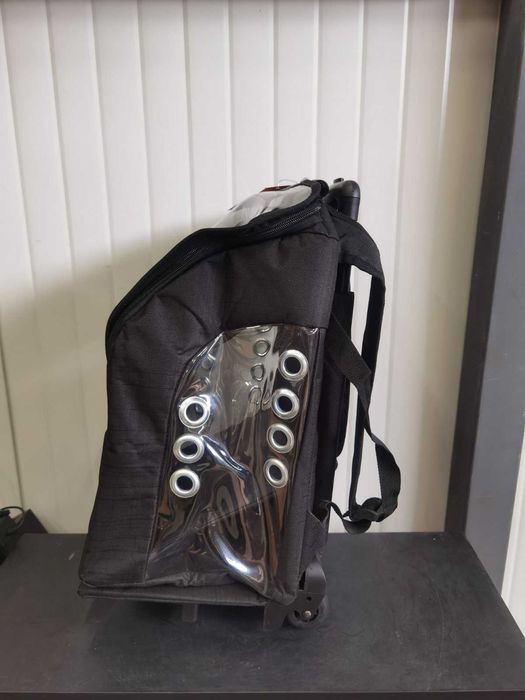 LAVİSTAKat Куфар за носене на куче/котка Черен