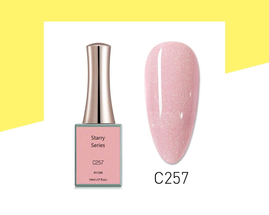 Професионален UV/LED брокатен гел лак серия "Starry" CANNI - 16 мл.