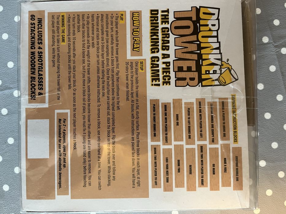 Joc Jenga drunken tower