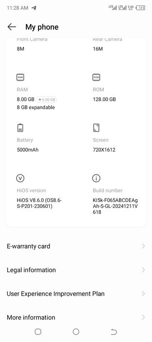 Tecno Spark 10C 8/128 8+5GB Black